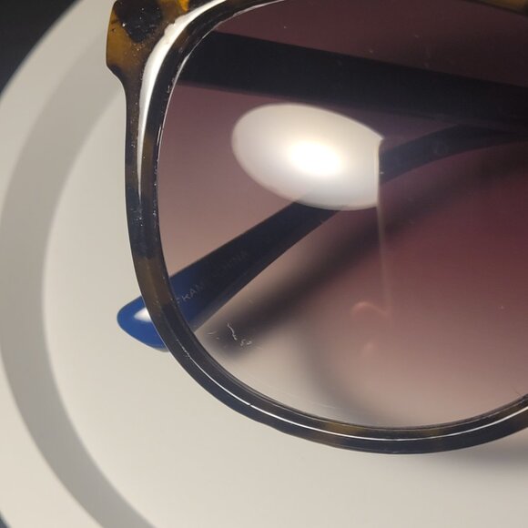 Oscar De La Renta Sunglasses Brown Tortiose Shell & Blue MOD 1270 200 Womens - Picture 15 of 15